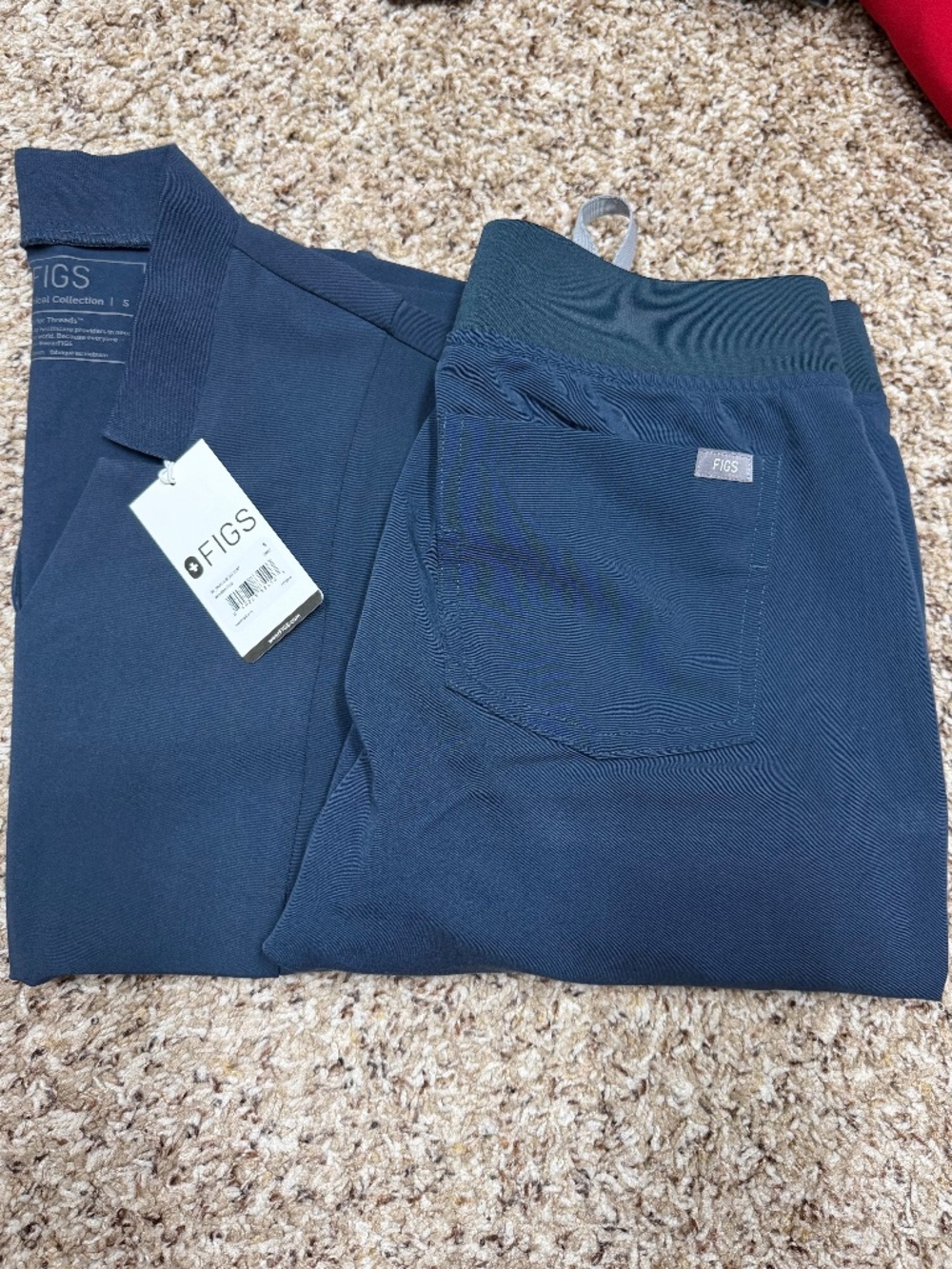 FIGS Dark Harbor Inala Slim Scrub Top S and XS Zamora Joggers
